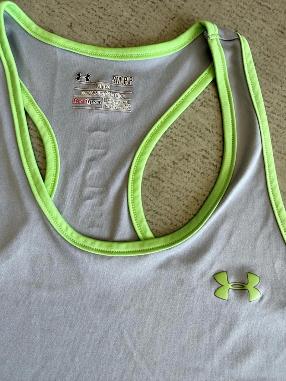 Under Armour Under Armour / HeatGear Racerback Fitness Tank / Gray Size S / US 4 / IT 40 - 2 Thumbnail