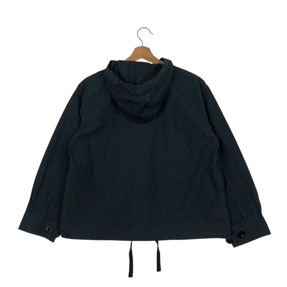 Margaret Howell 📌Rich Black Vintage Cropped Hoodie Jacket Chore MHL Size US M / EU 48-50 / 2 - 9 Thumbnail