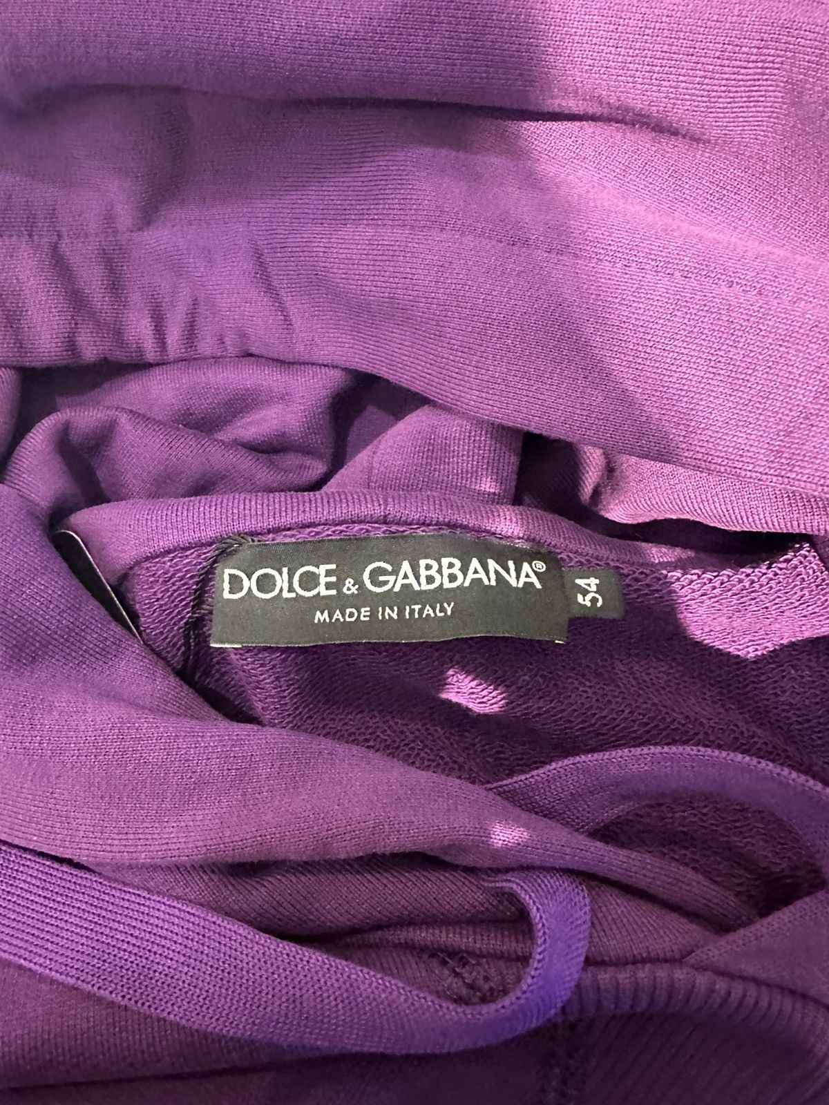 Dolce & Gabbana Dolce and Gabbana Purple Logo Hoodie Size US L / EU 52-54 / 3 - 3 Thumbnail