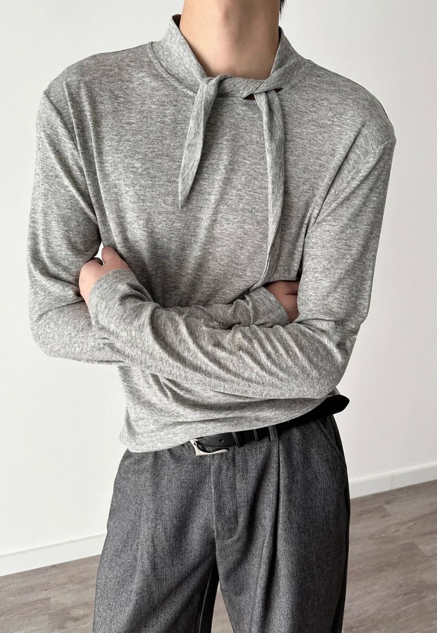 Other Men’s Drawstring Stand Collar Tee Size US M / EU 48-50 / 2 - 1 Thumbnail