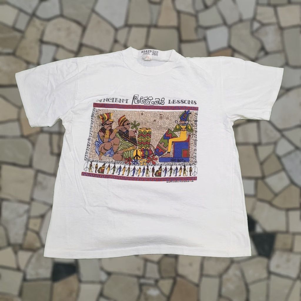 Vintage Irie Blue Vintage 90s Barbados Shirt Women Large White Graphic Size L / US 10 / IT 46 - 1 Thumbnail