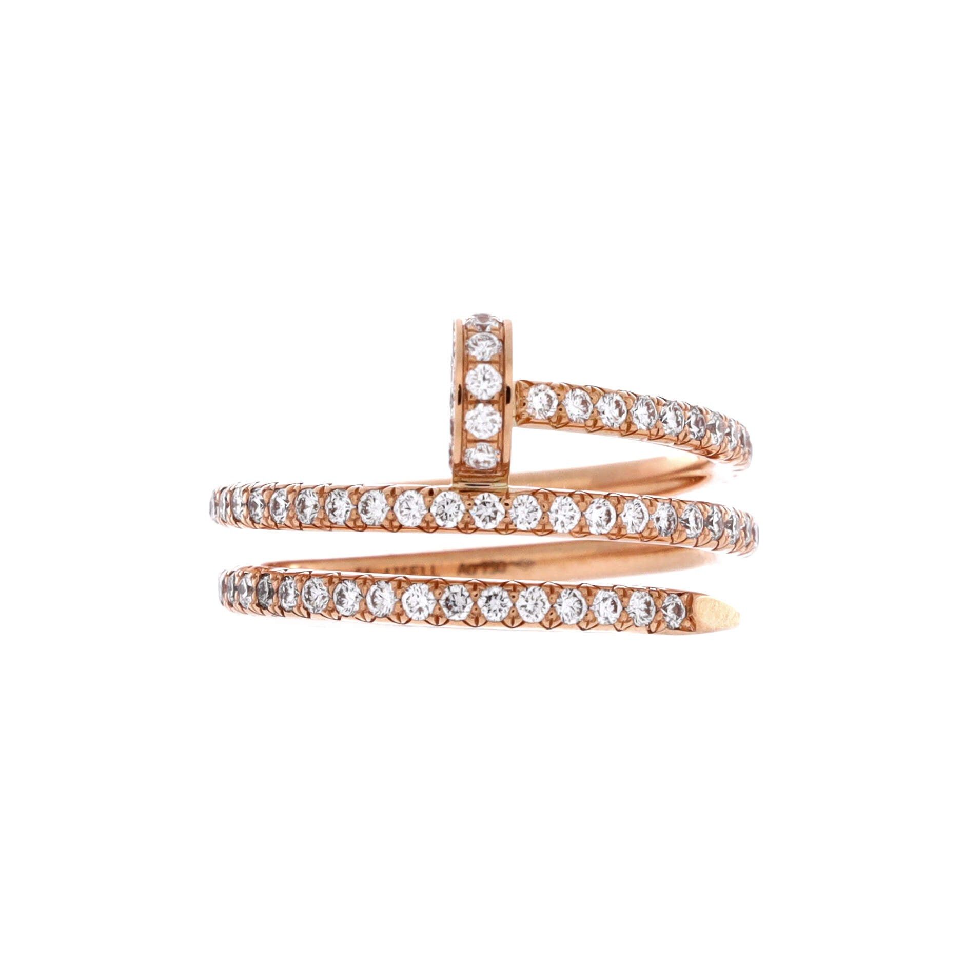 Cartier Juste un Clou Paved Double Ring Size ONE SIZE - 1 Thumbnail