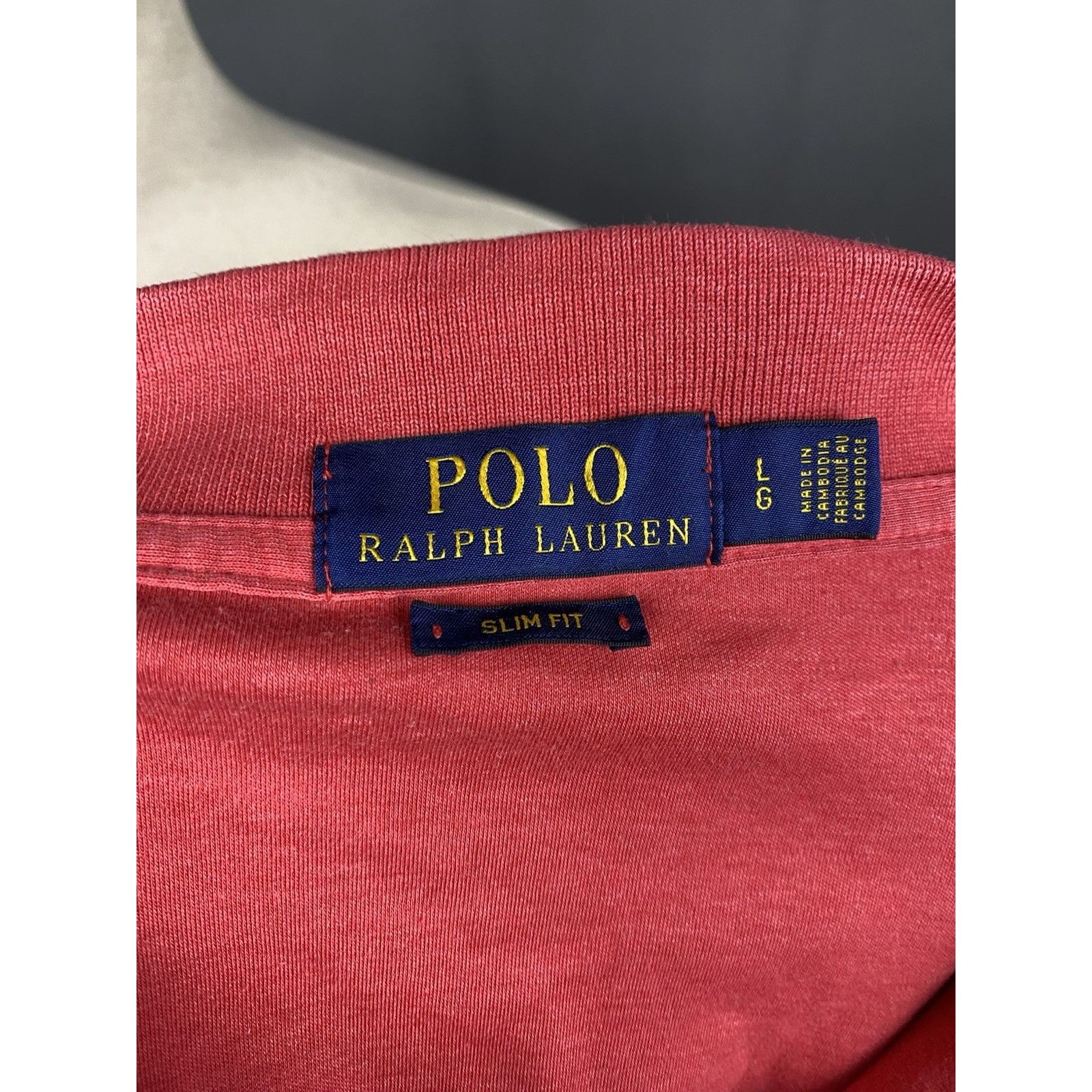 Ralph Lauren Polo Ralph Lauren Men's Pink Red Polo T-Shirt Size L Size US L / EU 52-54 / 3 - 10 Thumbnail