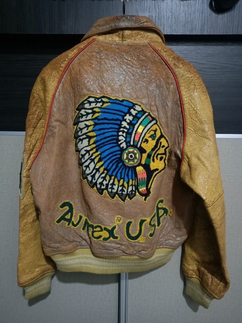 Avirex Vintage avirex usa varsity leather jacket Size US XS / EU 42 / 0 - 1 Thumbnail
