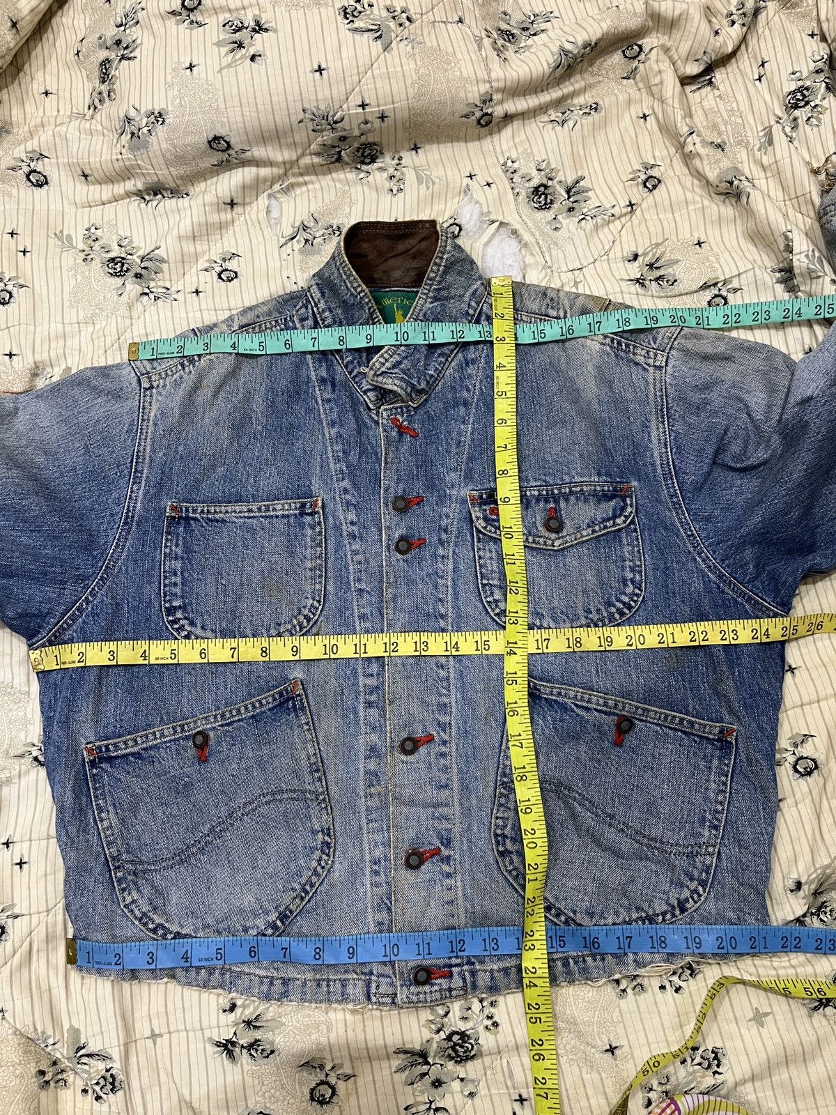 Lee (Zzzz)🔥🔥RARE VINTAGE 70’S LEE DENIM JACKET Size US M / EU 48-50 / 2 - 24 Thumbnail