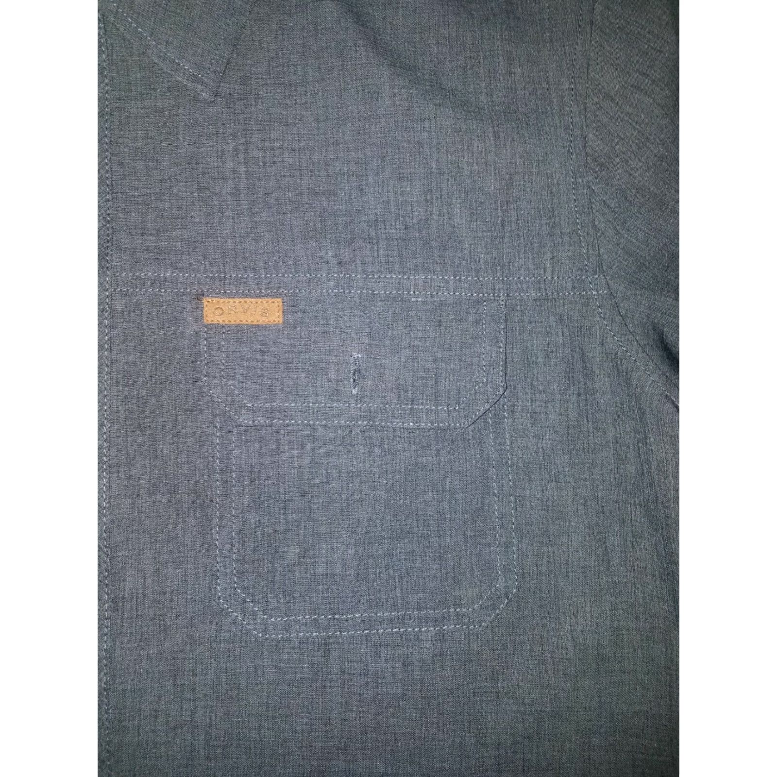 Orvis Orvis Navy Blue Short Sleeve Button-Down Shirt Mens M Size US M / EU 48-50 / 2 - 3 Thumbnail