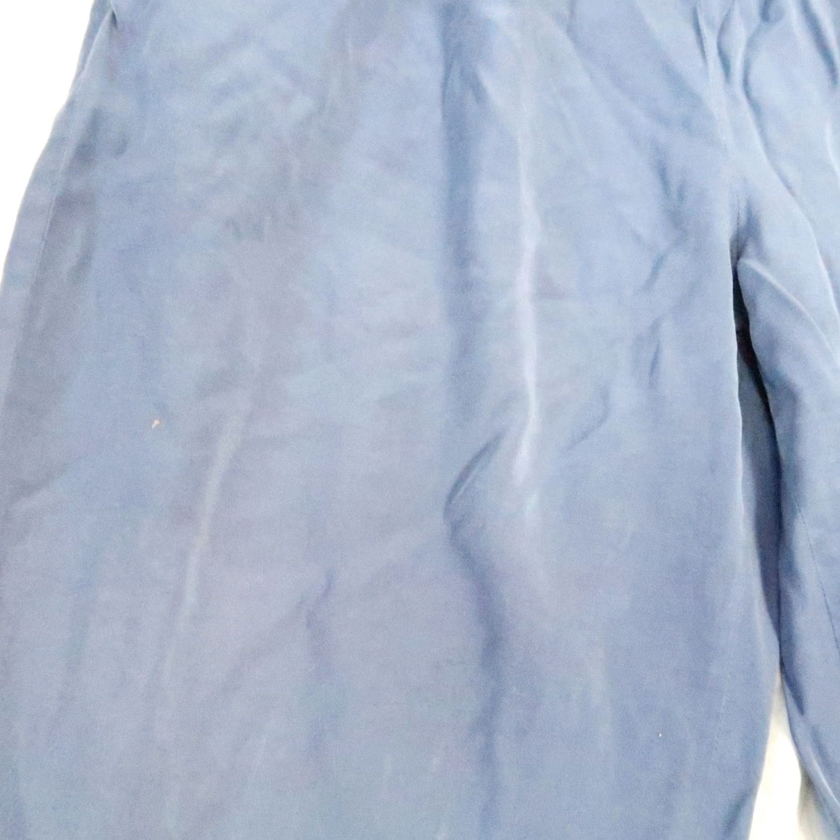 Vintage VINTAGE 90s Blue Swishy Windbreaker Track Pants Zip Ankle M Women Pants Casual Activewear Polyester Solid Modern 90s Theme Size 32" / US 10 / IT 46 - 6 Thumbnail