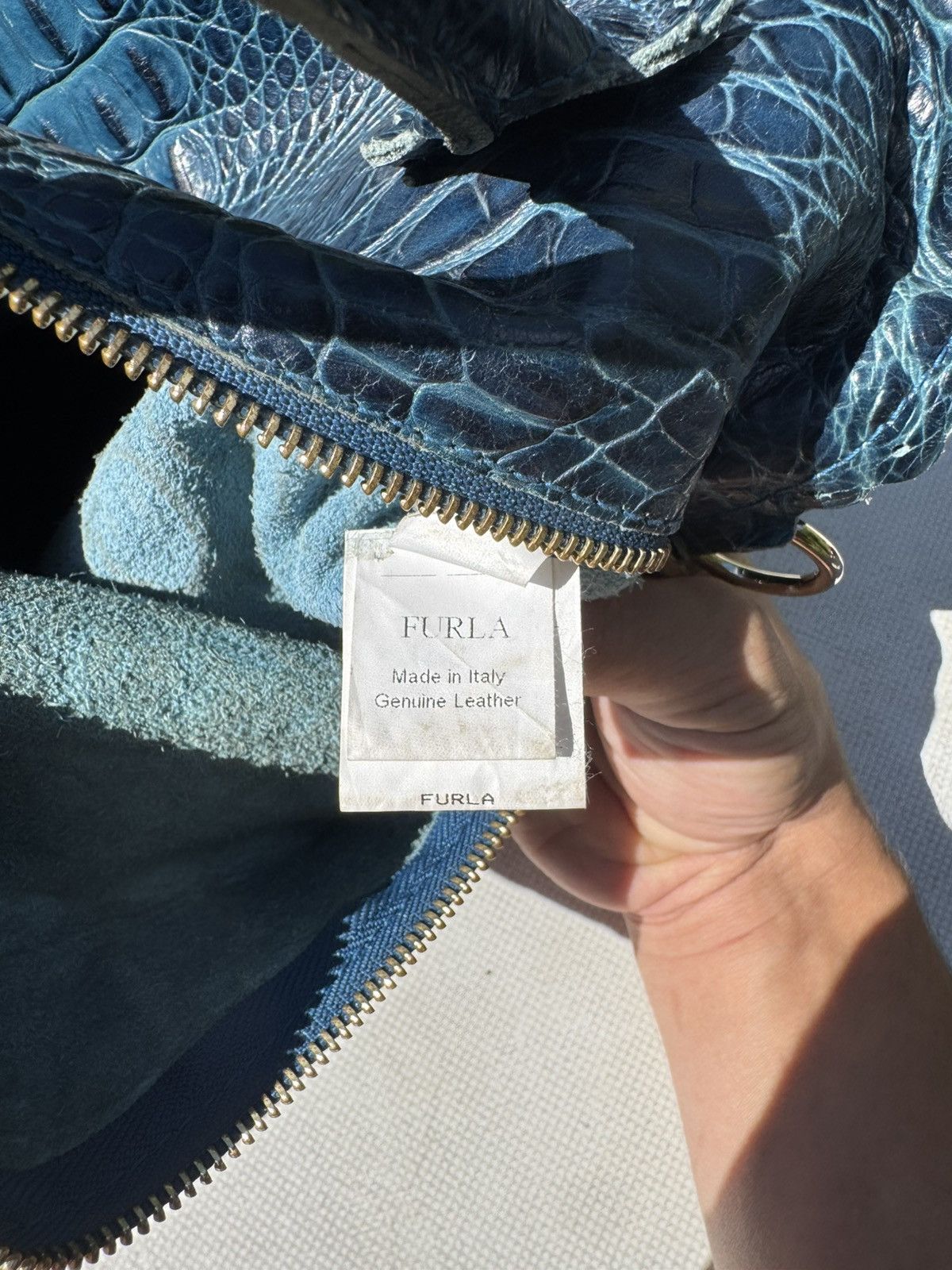 Furla Furla Crocodile Leather Bag Size ONE SIZE - 12 Thumbnail