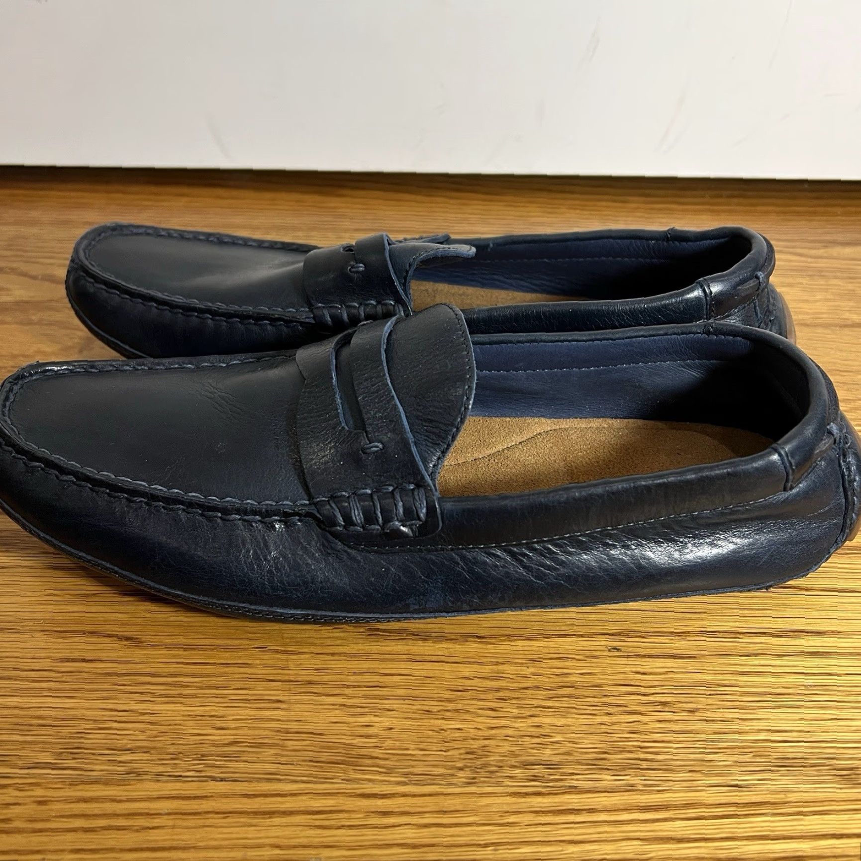Penn H.S. Trask Dawson Penny Loafers Size 9.5 Blue Casual Slip-On Mens Size US 9.5 / EU 42-43 - 6 Thumbnail