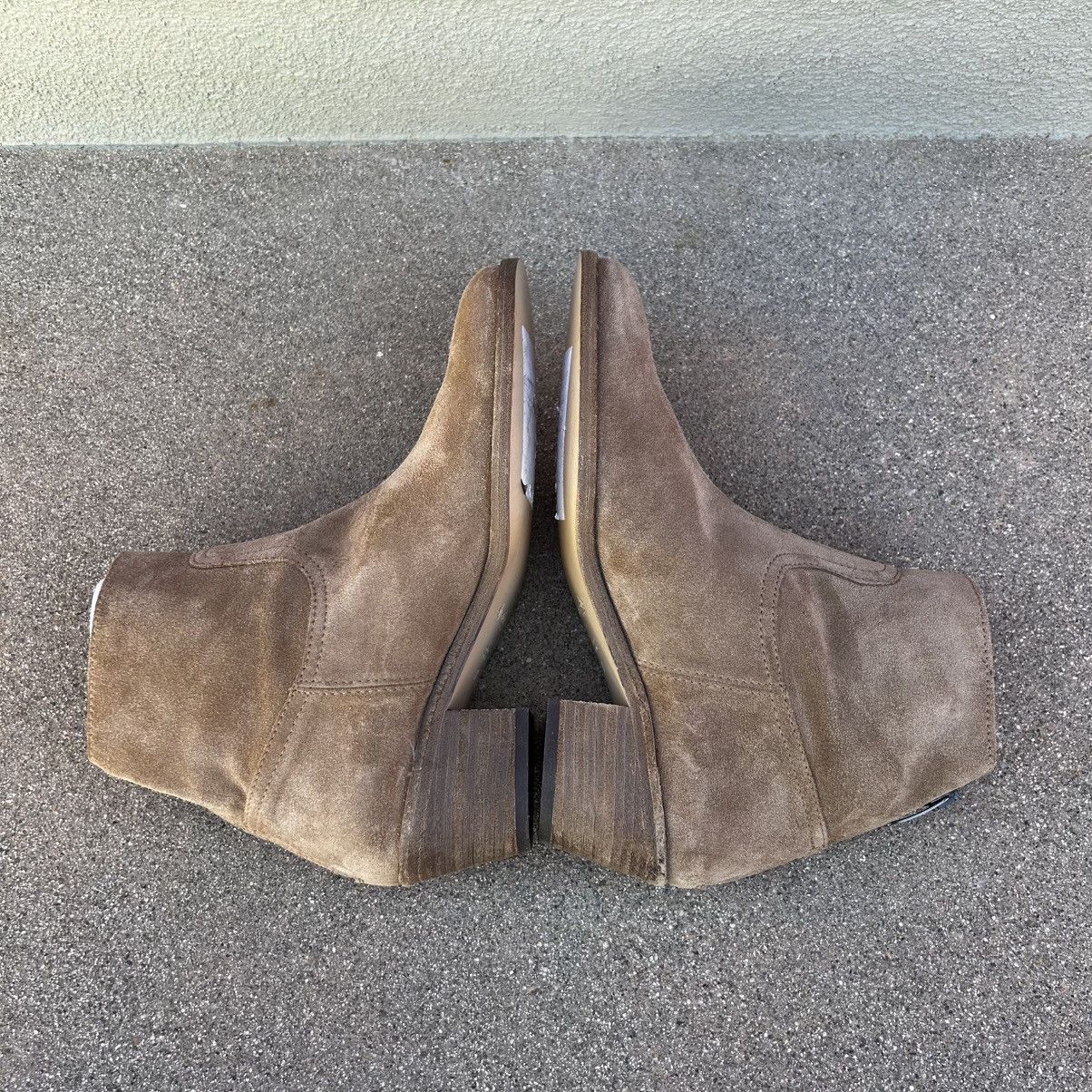 Other $590~ELYSE WALKER L.A.~Tan Distressed Suede Booties~37/7 Size US 7 / IT 37 - 10 Thumbnail