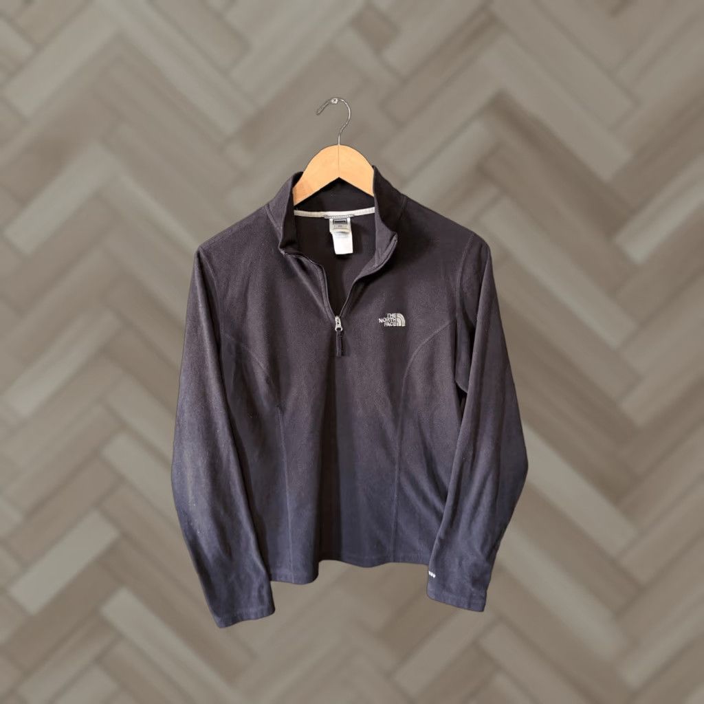 The North Face The North Face Womens Black 1/4 Zip Mock Neck Sweatshirt Medium Size M Size M / US 6-8 / IT 42-44 - 1 Thumbnail
