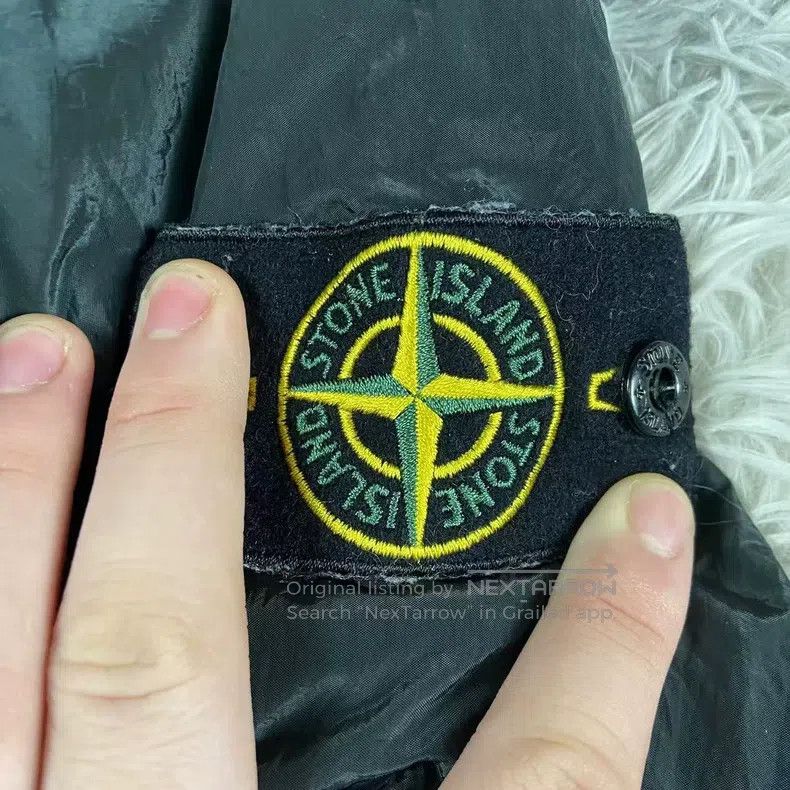 Stone Island Stone Island Black Green Metal Nylon Jacket Size US XL / EU 56 / 4 - 5 Thumbnail