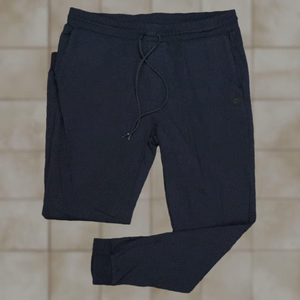 UES Clothing Cuts Clothing Men's Large Blue Jogger Pants with Zip Pocket - Athletic Activewear Size US 33 - 1 Thumbnail