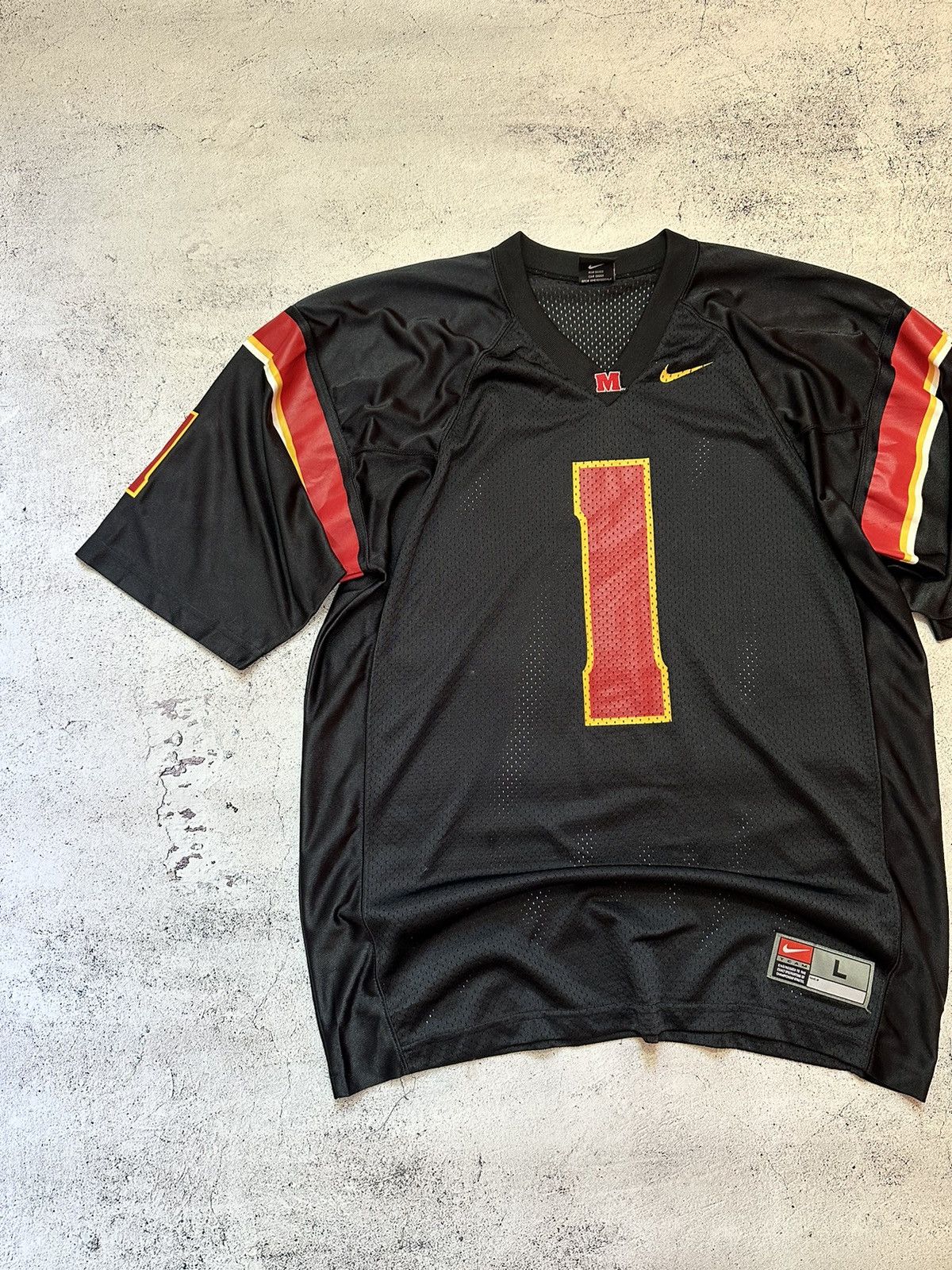 Nike Vintage Nike Maryland Terrapins Black NCAA Football Jersey Size US L / EU 52-54 / 3 - 4 Thumbnail