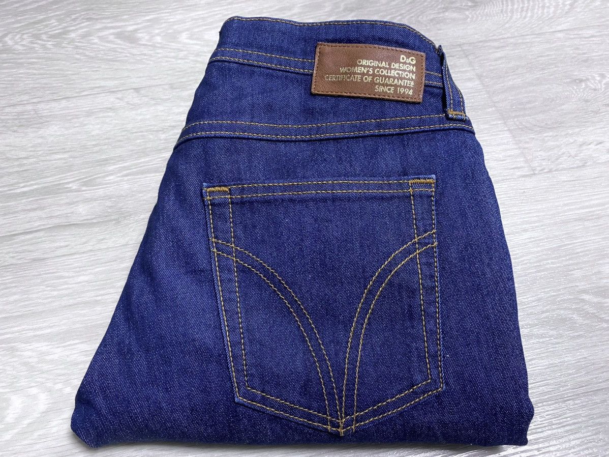 Dolce & Gabbana D&G Woman Wonder Dark Blue Tight Fit Jeans Denim Luxury Size 25" / US 0 / IT 36 - 22 Thumbnail