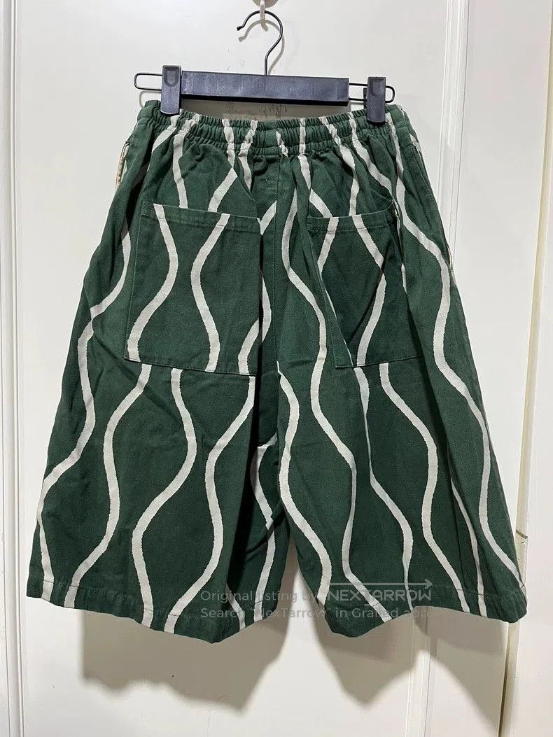 Kapital KAPITAL VINTAGE Green Striped Shorts Size US 30 / EU 46 - 2 Thumbnail