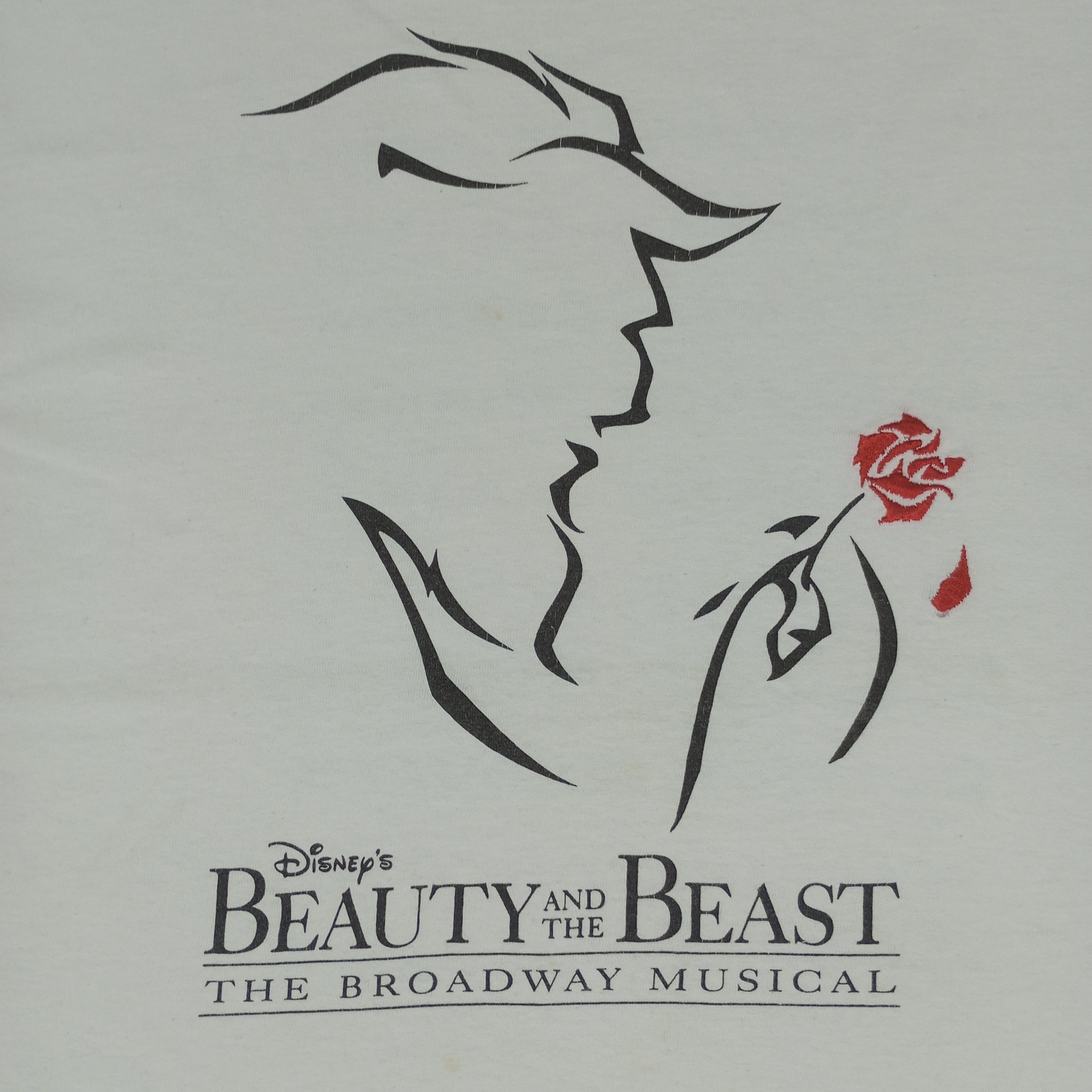 Disney × Vintage Beauty And The Beast Disney Movie Tshirt Promo Style Size US M / EU 48-50 / 2 - 2 Thumbnail