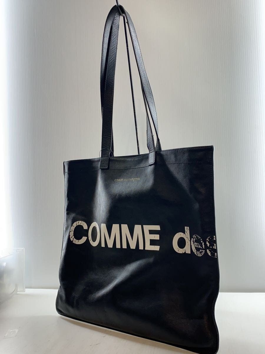Comme des Garcons Logo Cowhide Leather Tote Bag Size ONE SIZE - 2 Thumbnail