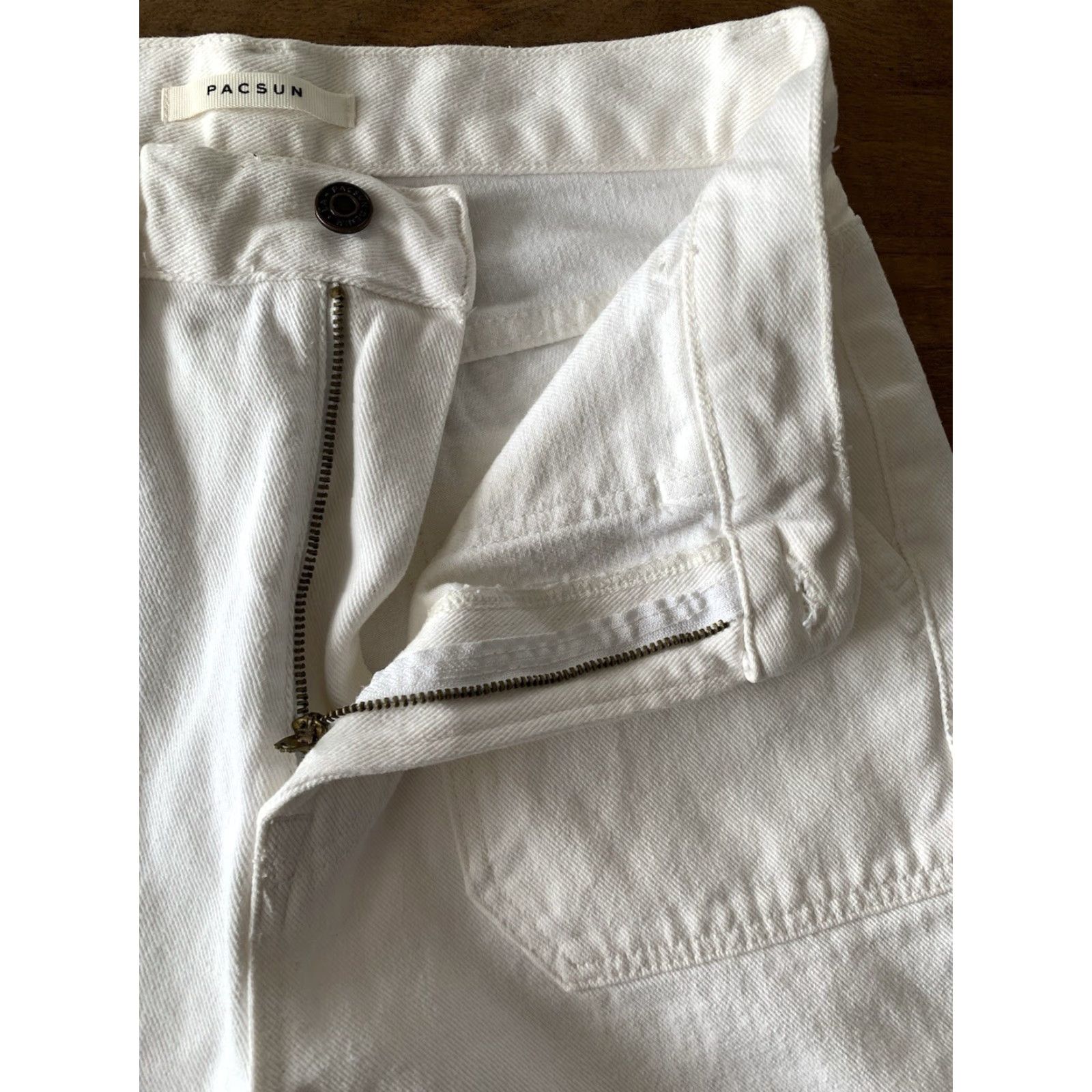 Pacsun Pacsun White High Rise Bootcut Cargo Jeans Women's 26 Regular 32 Inseam Denim 100% Cotton Jeans PacSun Brand Vintage: No Size 26" / US 2 / IT 38 - 5 Thumbnail