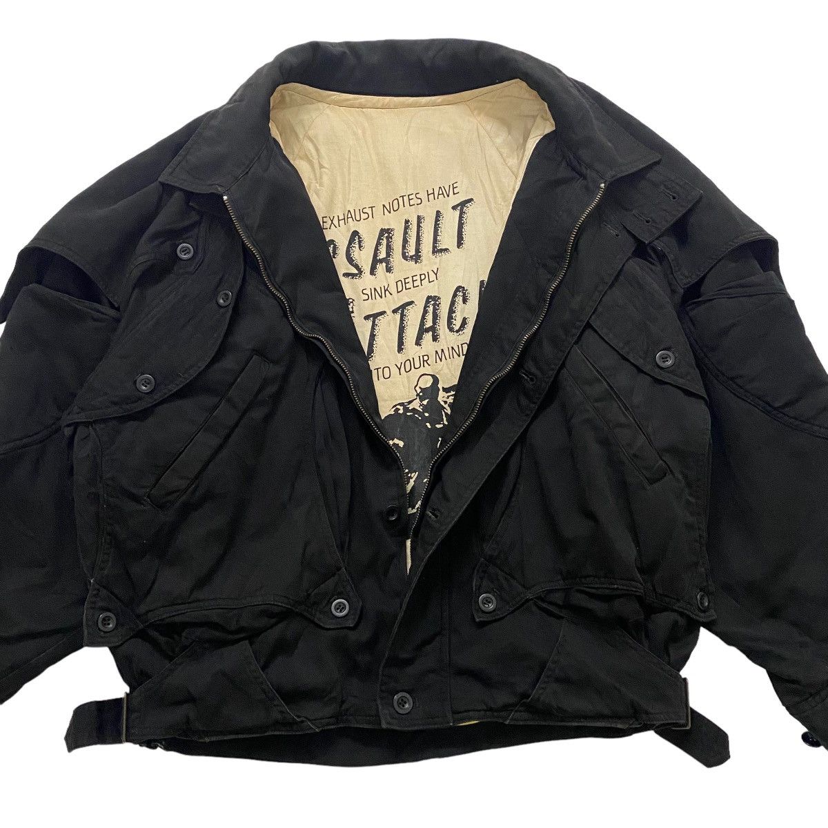 Japanese Brand × Vintage ☀️Vintage Assault Attack bomber style racing jacket Size US L / EU 52-54 / 3 - 3 Thumbnail