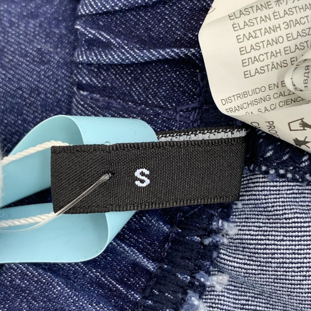 Calzedonia Calzedonia Dark Blue Letter Badge Cotton Denim Pants K26WX Size US 32 / EU 48 - 7 Thumbnail