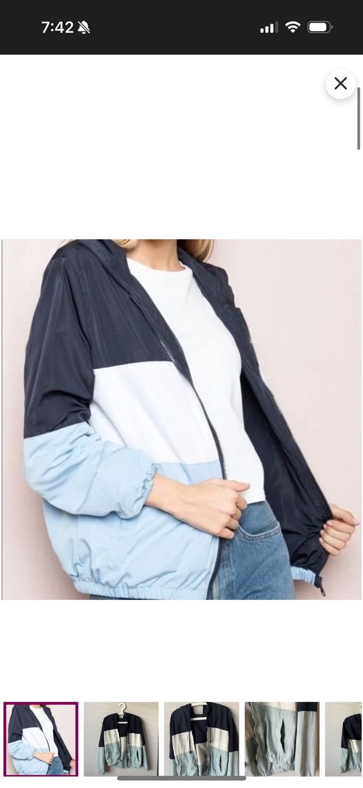 Brandy Melville Brandy Melville Krissy Color Block Jacket Size ONE SIZE - 11 Thumbnail