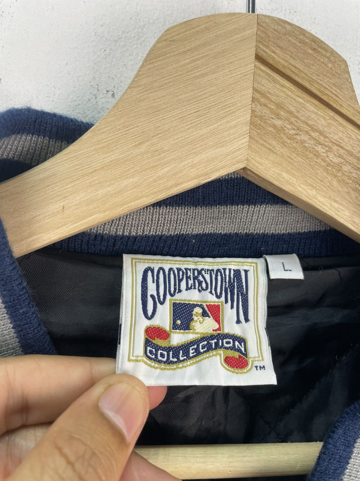 Cooperstown Collection Vintage New York Yankees Baseball Jacket Varsity Size US L / EU 52-54 / 3 - 5 Thumbnail