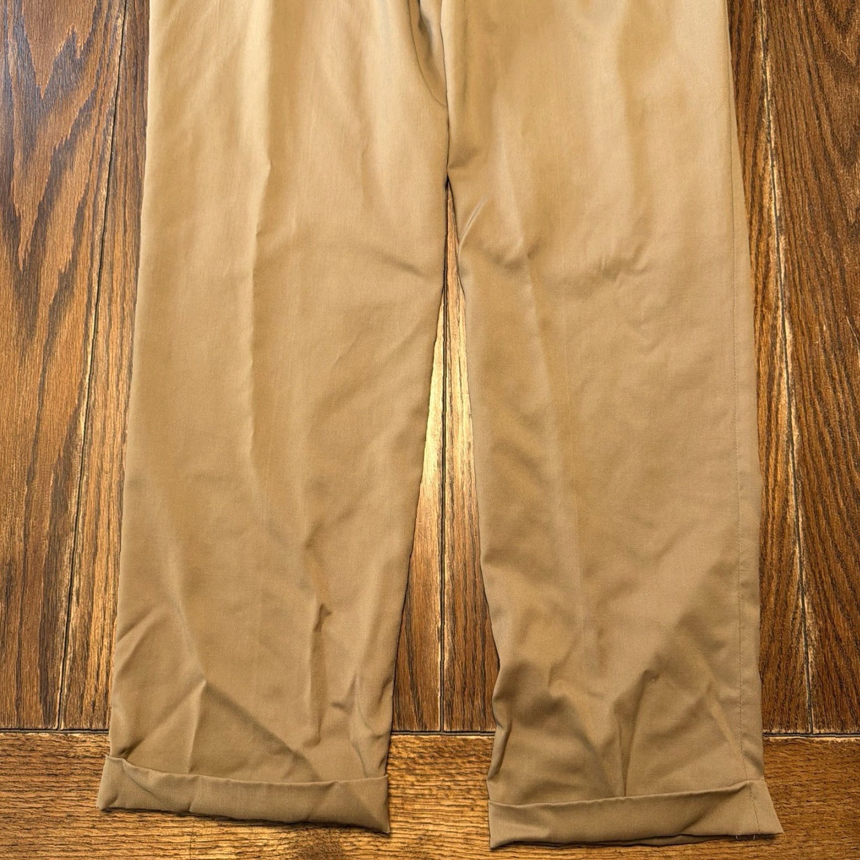 Zanella Zanella 36x32 Brown 100% Wool Bennett Pleated Italy Mens Pants Cuffed Dress Pants Regular Inseam 32" Vintage No Size US 38 / EU 54 - 7 Thumbnail
