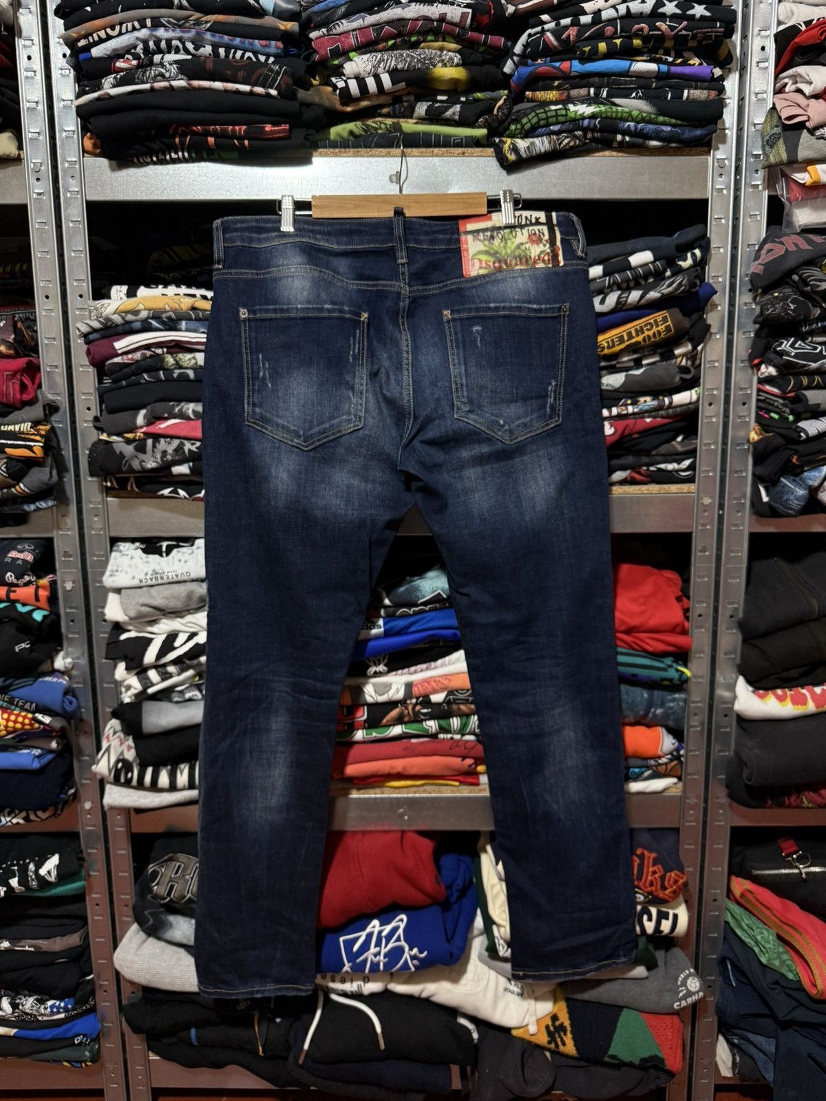 Dsquared2 Rare Luxury Dsquared2 Distressed Denim Navy Jeans Size 54 Size US 38 / EU 54 - 2 Thumbnail