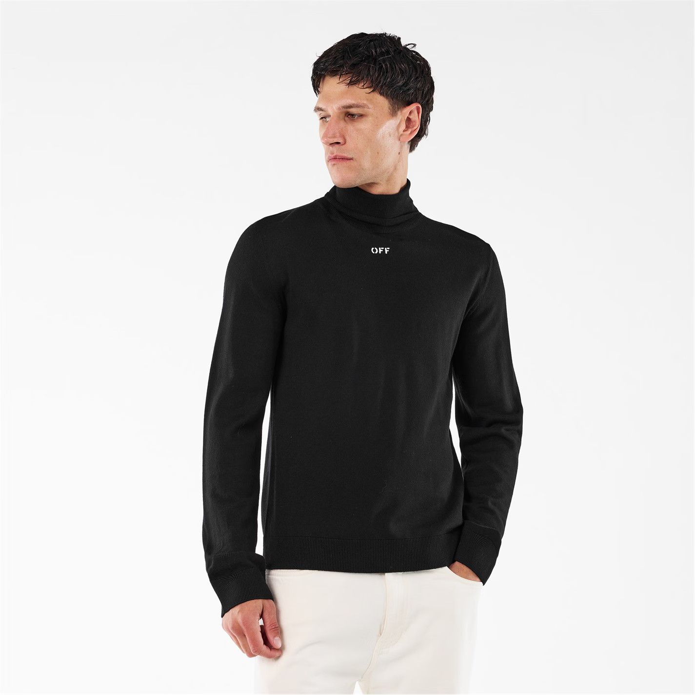 Off-White o1g2r1mq0226 Knitted Sweater In Black Size US XXL / EU 58 / 5 - 3 Thumbnail