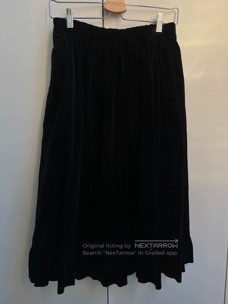 Comme des Garcons Comme Des Garcons size S Classic velvet lace half skirt wi Size 23" - 2 Thumbnail