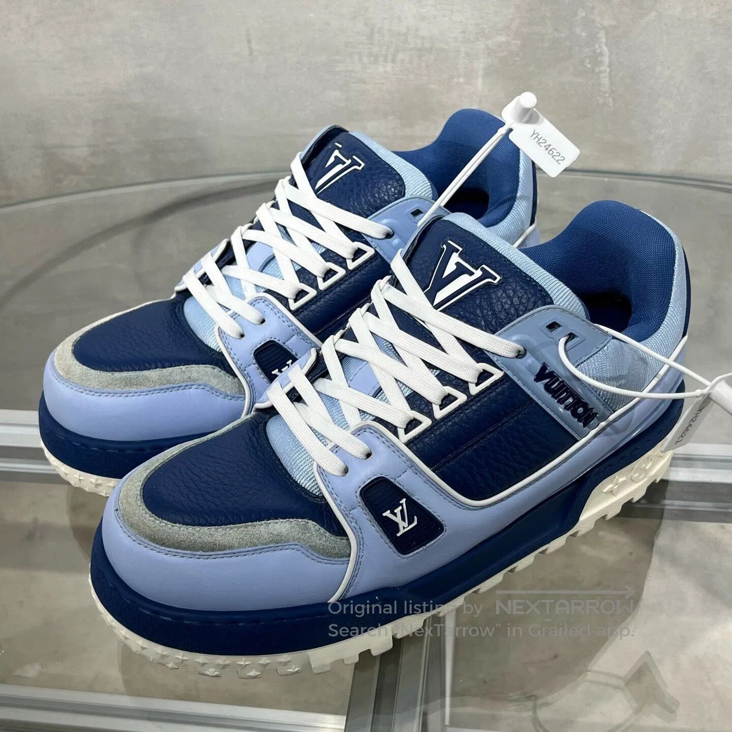 Louis Vuitton Louis Vuitton Trainer Gradient Blue Lipstick shoes Size US 7.5 / EU 40-41 - 1 Thumbnail