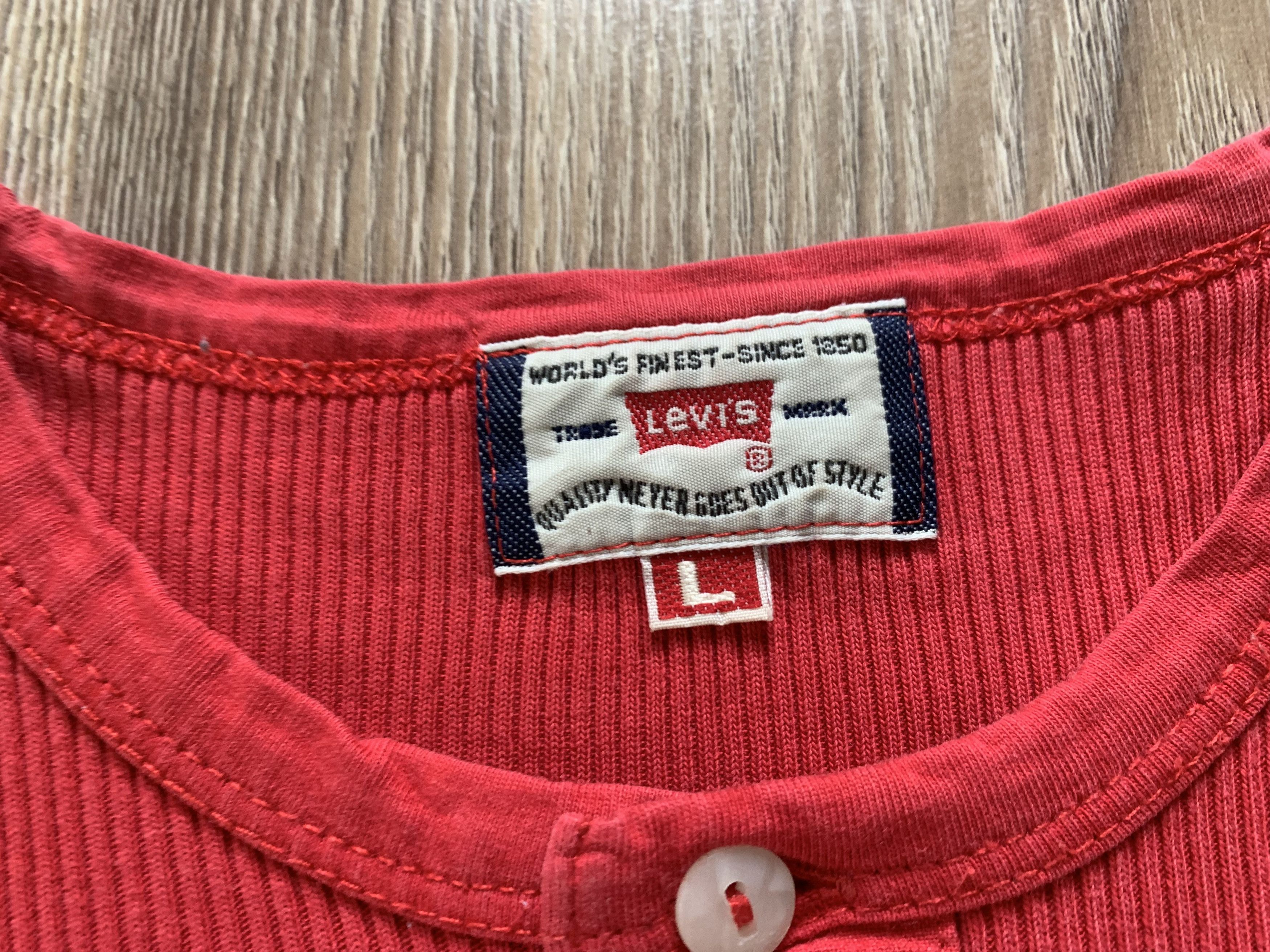 Levi's Vintage Clothing Rare Levis Women's Button Cotton T Shirt Size L / US 10 / IT 46 - 6 Thumbnail