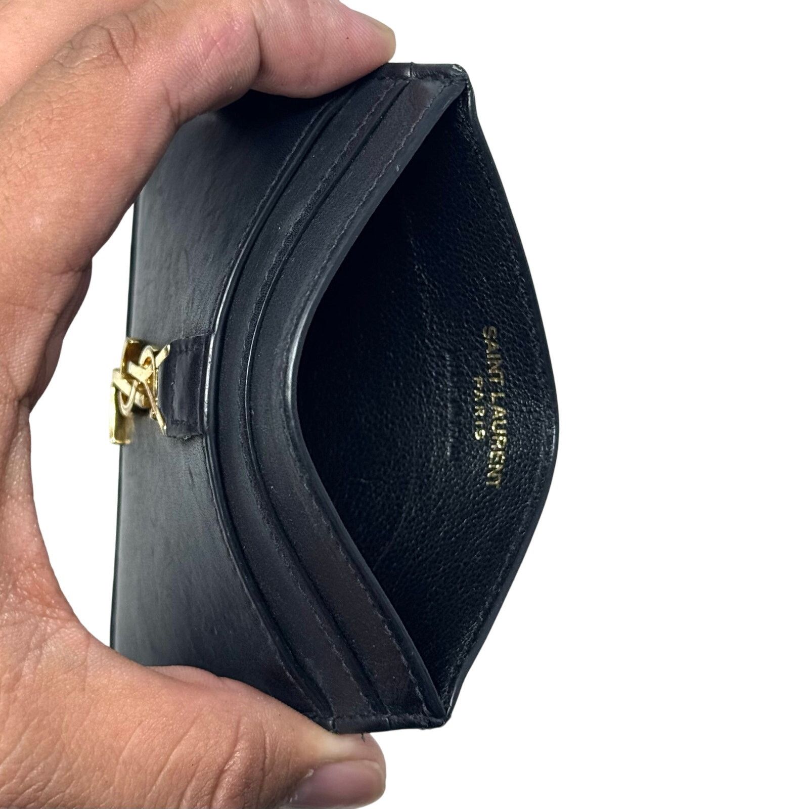 Saint Laurent Paris YSL Logo Cardholder Wallet Size ONE SIZE - 3 Thumbnail