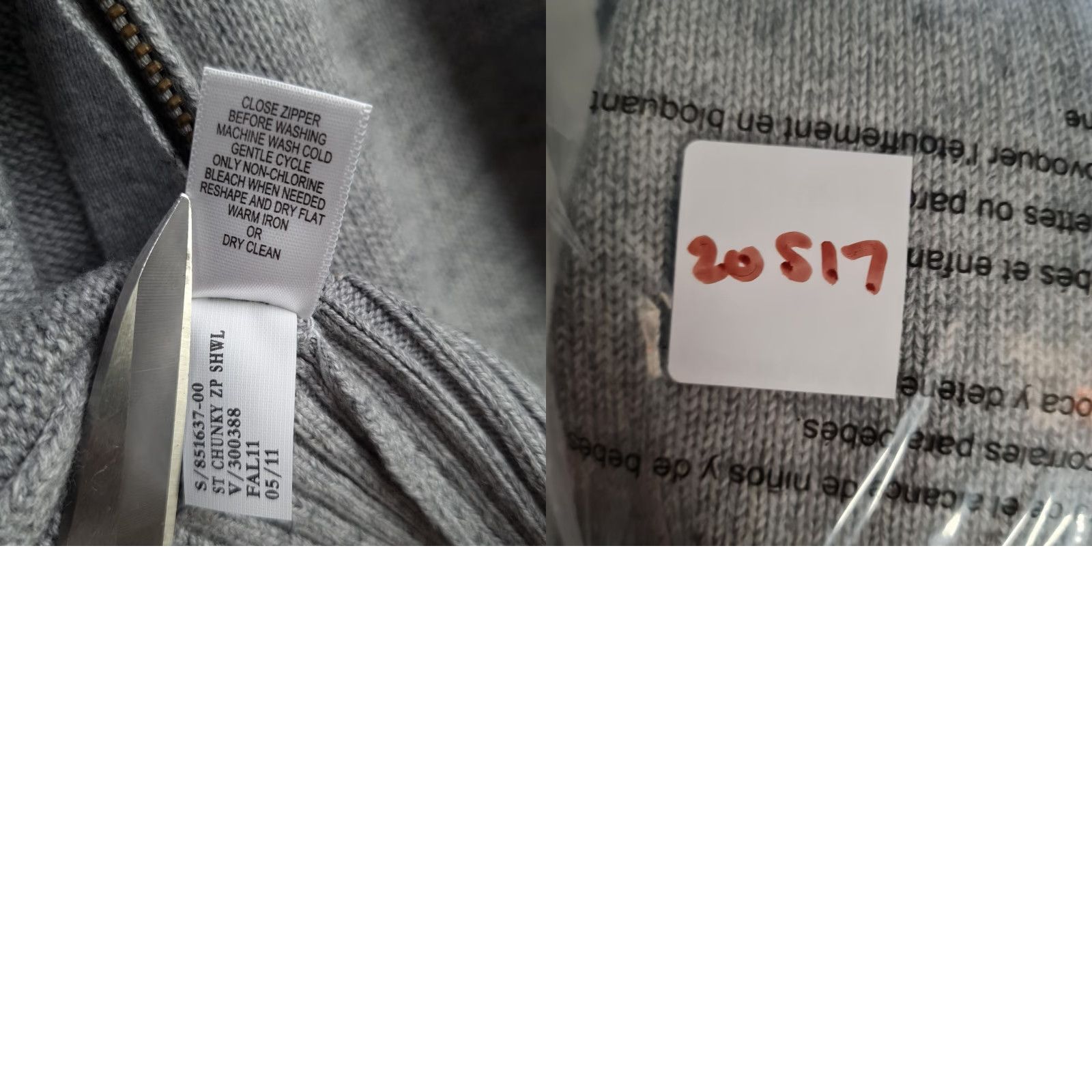 Banana Republic Banana Republic Cardigan Sweater Mens XL Gray Full Zip Shawl Collar Pockets NWT Size US XL / EU 56 / 4 - 11 Thumbnail
