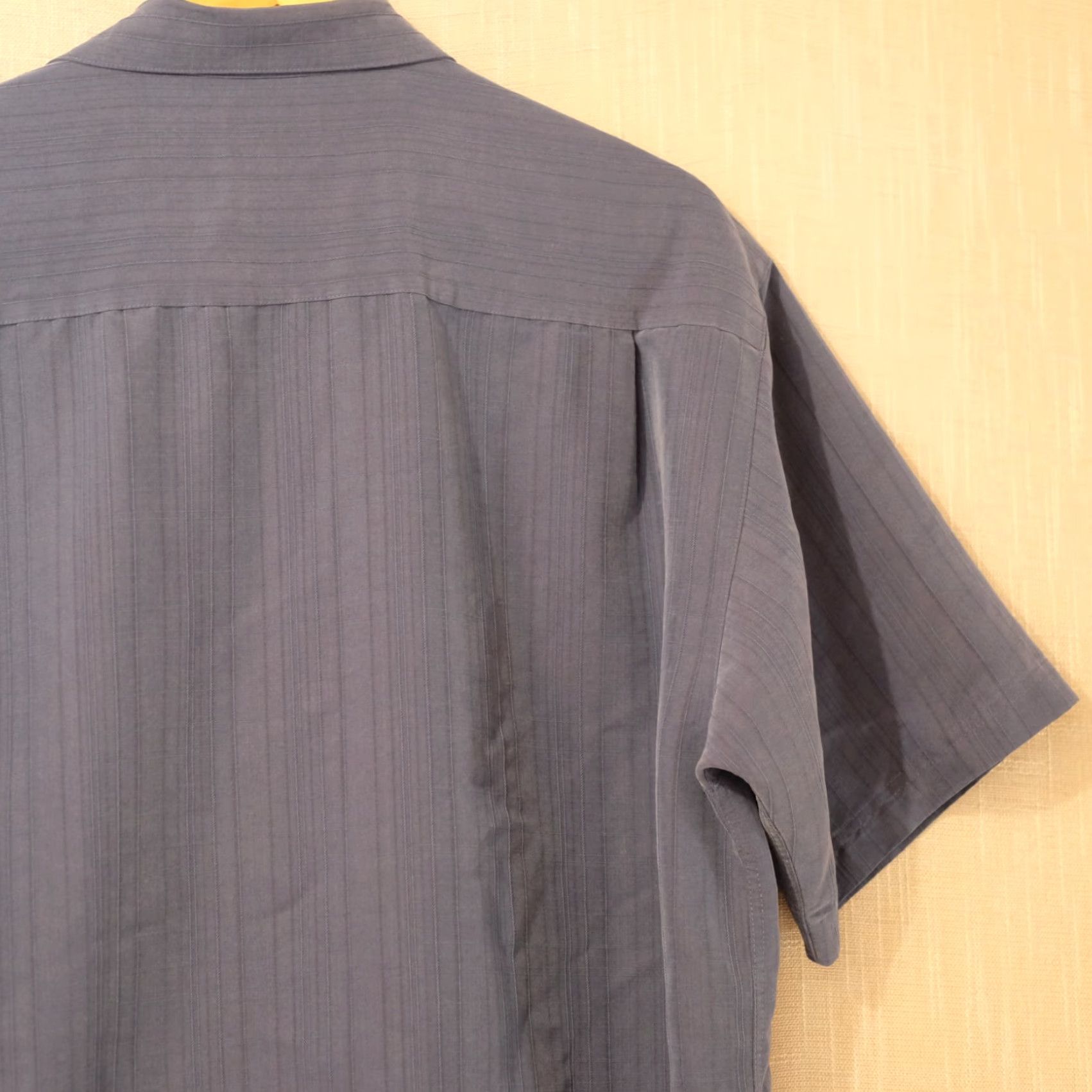 Haggar Haggar Button Down Shirt Navy Short Sleeve Mens L #A17-20 Size US L / EU 52-54 / 3 - 7 Thumbnail