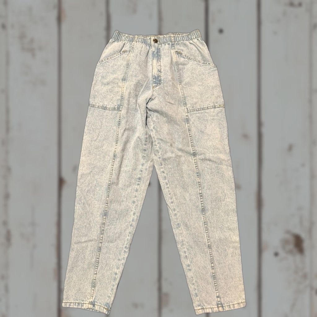 Cherokee VINTAGE Cherokee Jeans 18M Women’s Denim Paper Tag barrel elastic 90s Mom Jeans Size 40" / US 18 - 1 Thumbnail