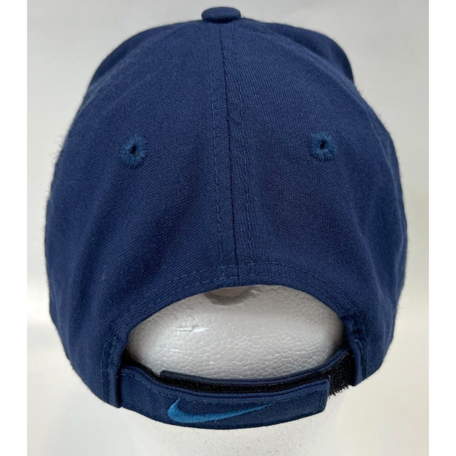 Nike Nike Vintage Strapback Hat Cap Wool Blend Embroidered Spellout Navy One Size Unisex Adults Adjustable Baseball Cap Men Women 2008 Sports Classic Size ONE SIZE - 6 Thumbnail