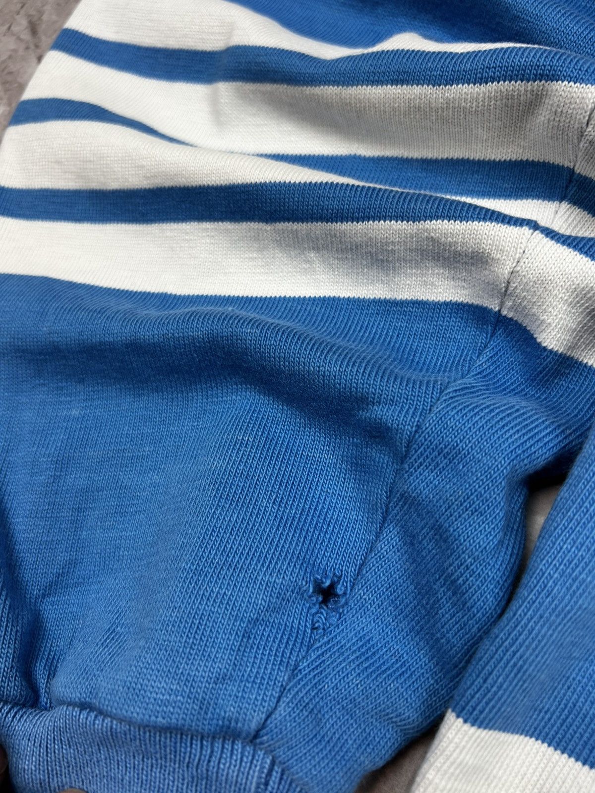 Polo Ralph Lauren Vintage Polo Ralph Lauren Rugby Long Sleeve Striped Shirt Size US XL / EU 56 / 4 - 11 Thumbnail