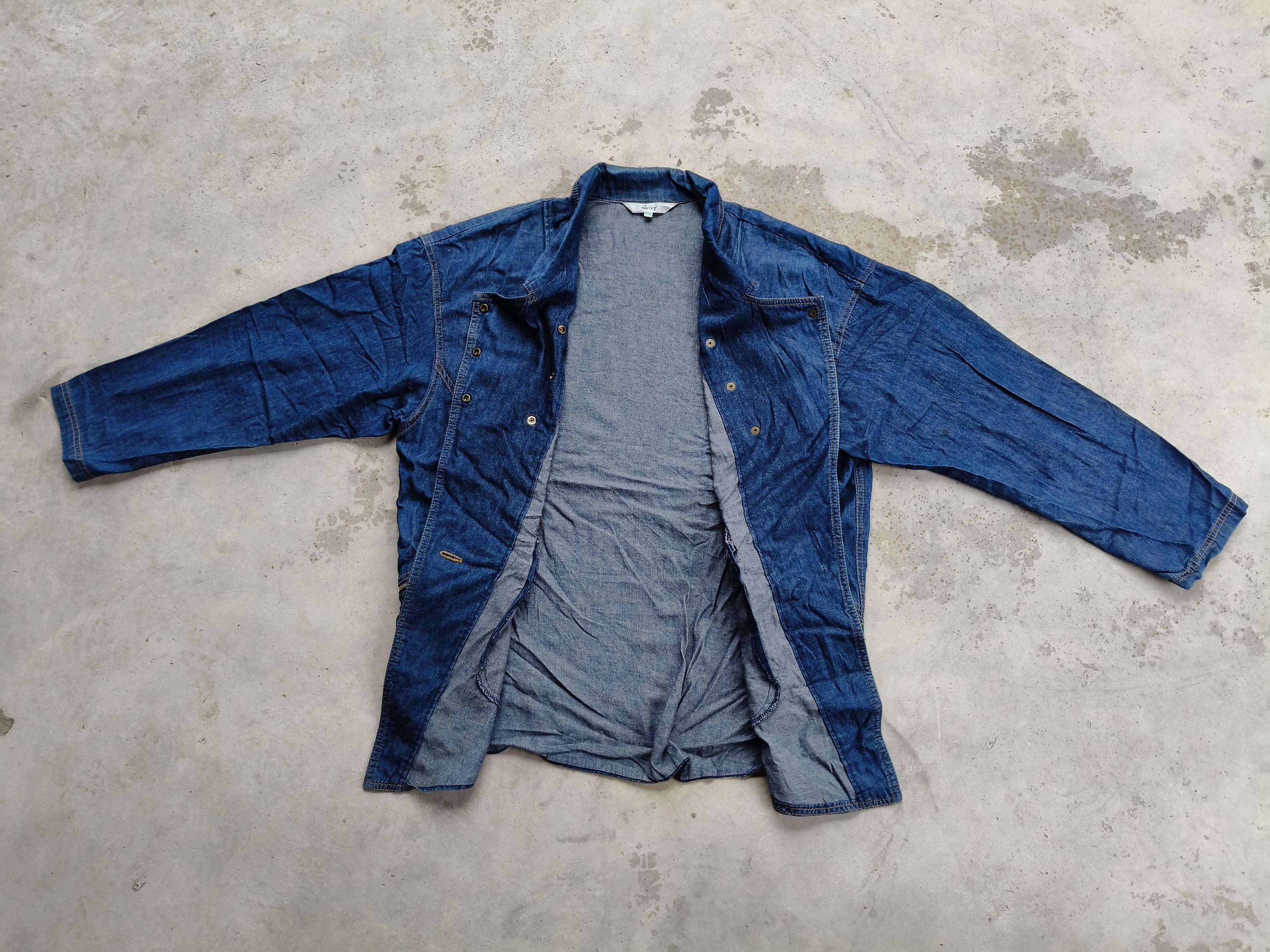 Japanese Brand × Vintage Vintage Givy denim Jacket Button Style Size M / US 6-8 / IT 42-44 - 7 Thumbnail