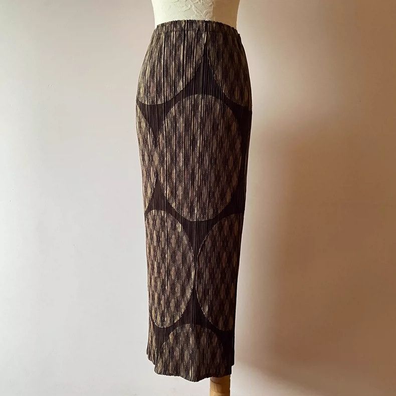 Issey Miyake Pleats Please Plaid Skirt - dmc