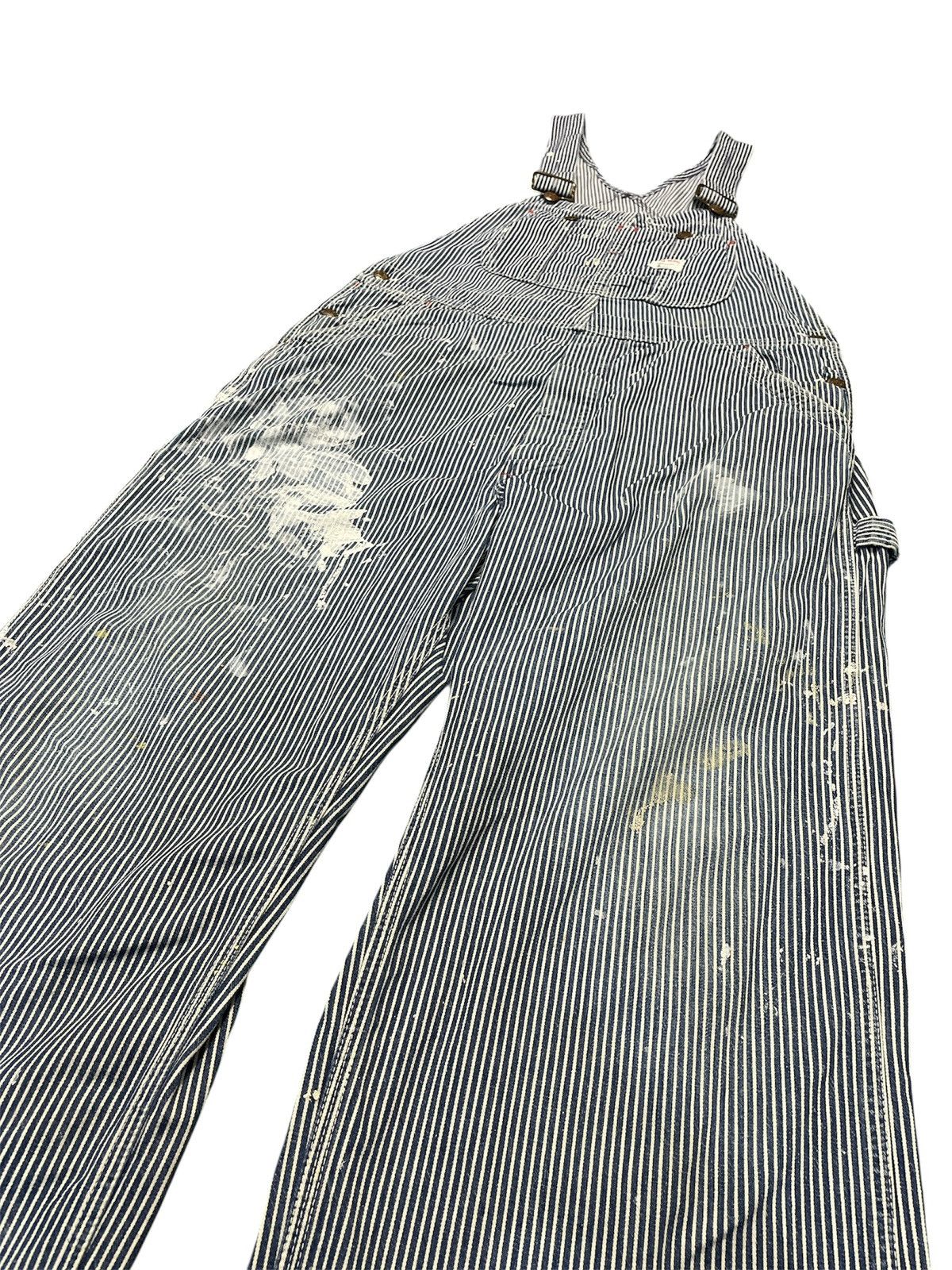 Big Mac Vintage 60s Hickory Stripe Big Mac Overalls Distressed Size US 36 / EU 52 - 2 Thumbnail
