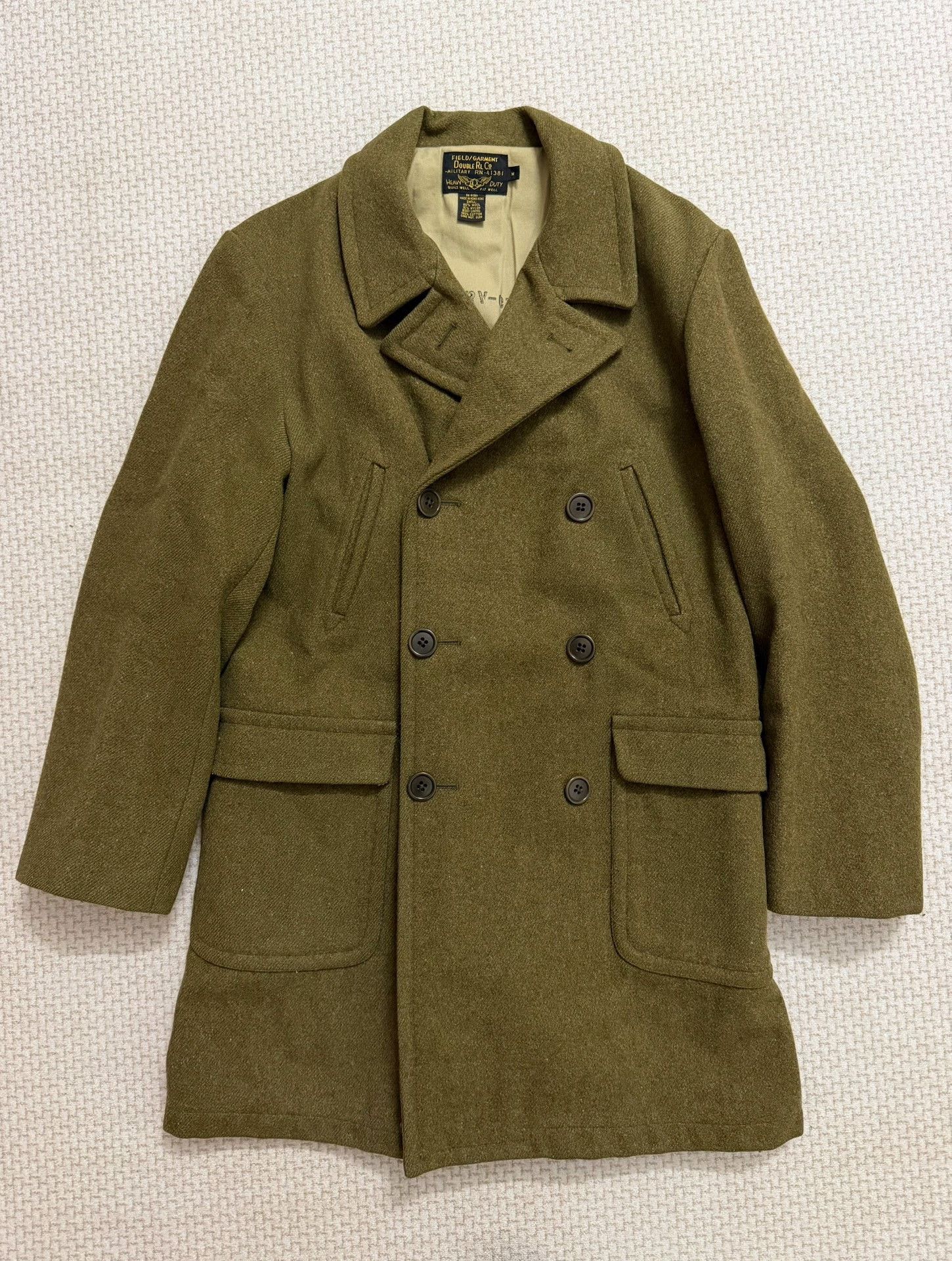 RRL Ralph Lauren RRL Vintage Military Olive Coat Size US M / EU 48-50 / 2 - 1 Thumbnail