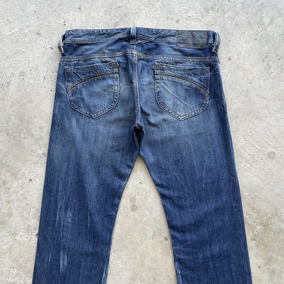 Diesel Vintage Diesel Industry Faded Jeans Distressed Denim Pants Size US 35 - 11 Thumbnail
