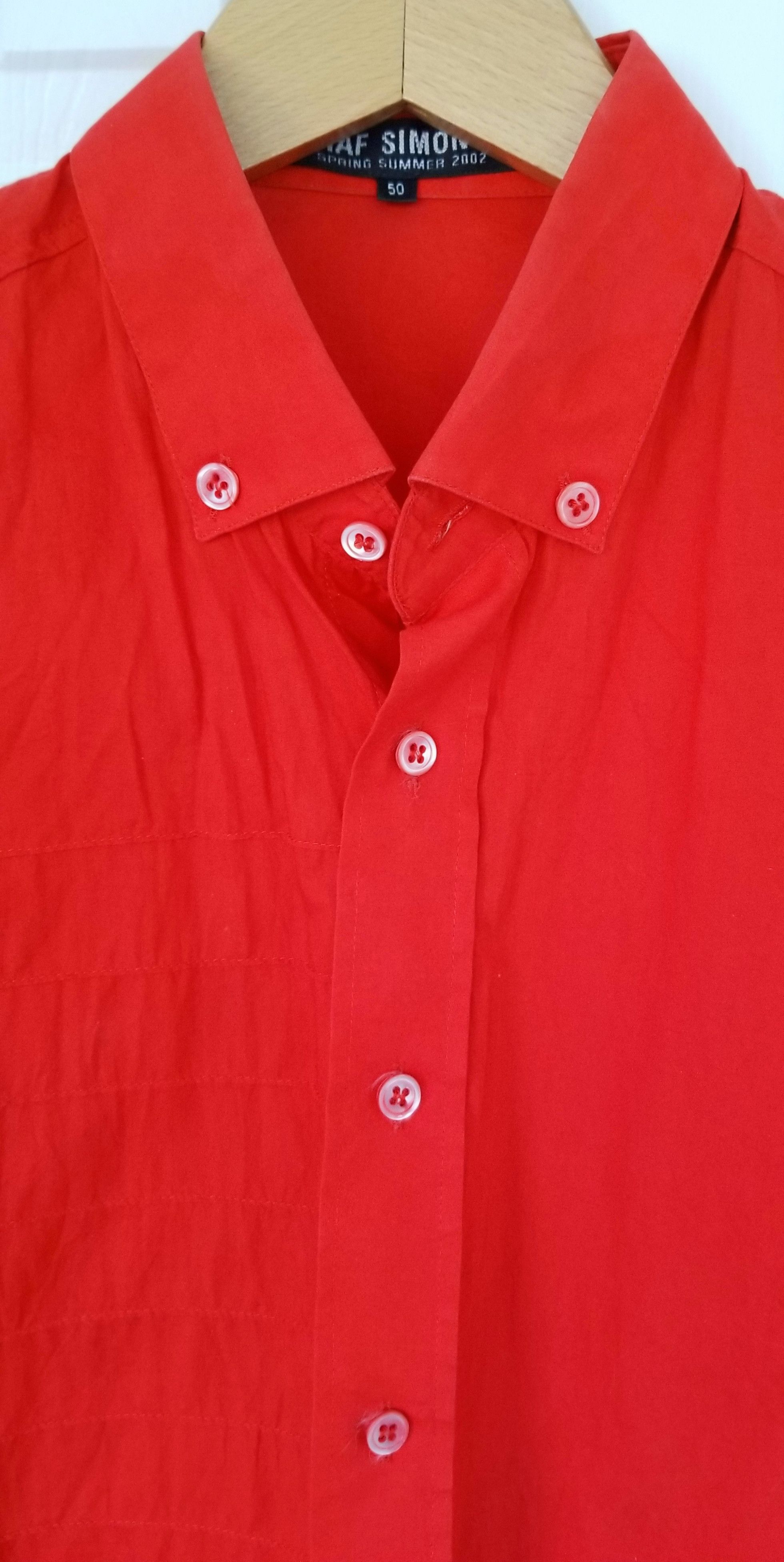 Raf Simons Raf Simons Archival Vivid Red Vibrant Cardinal Shirt Size US S / EU 44-46 / 1 - 9 Thumbnail