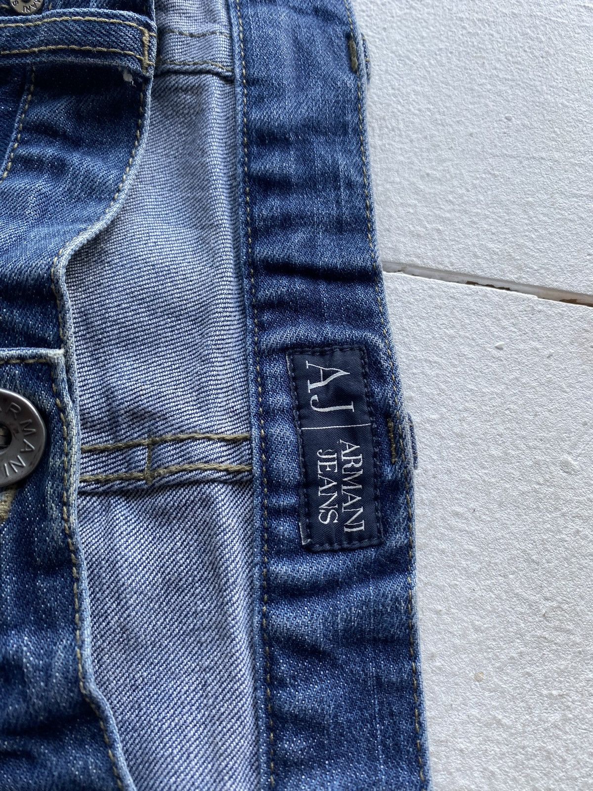 Designer × Giorgio Armani × Vintage Giorgio Armani Jeans Blue 36 Relaxed Straight Designer Size US 36 / EU 52 - 4 Thumbnail