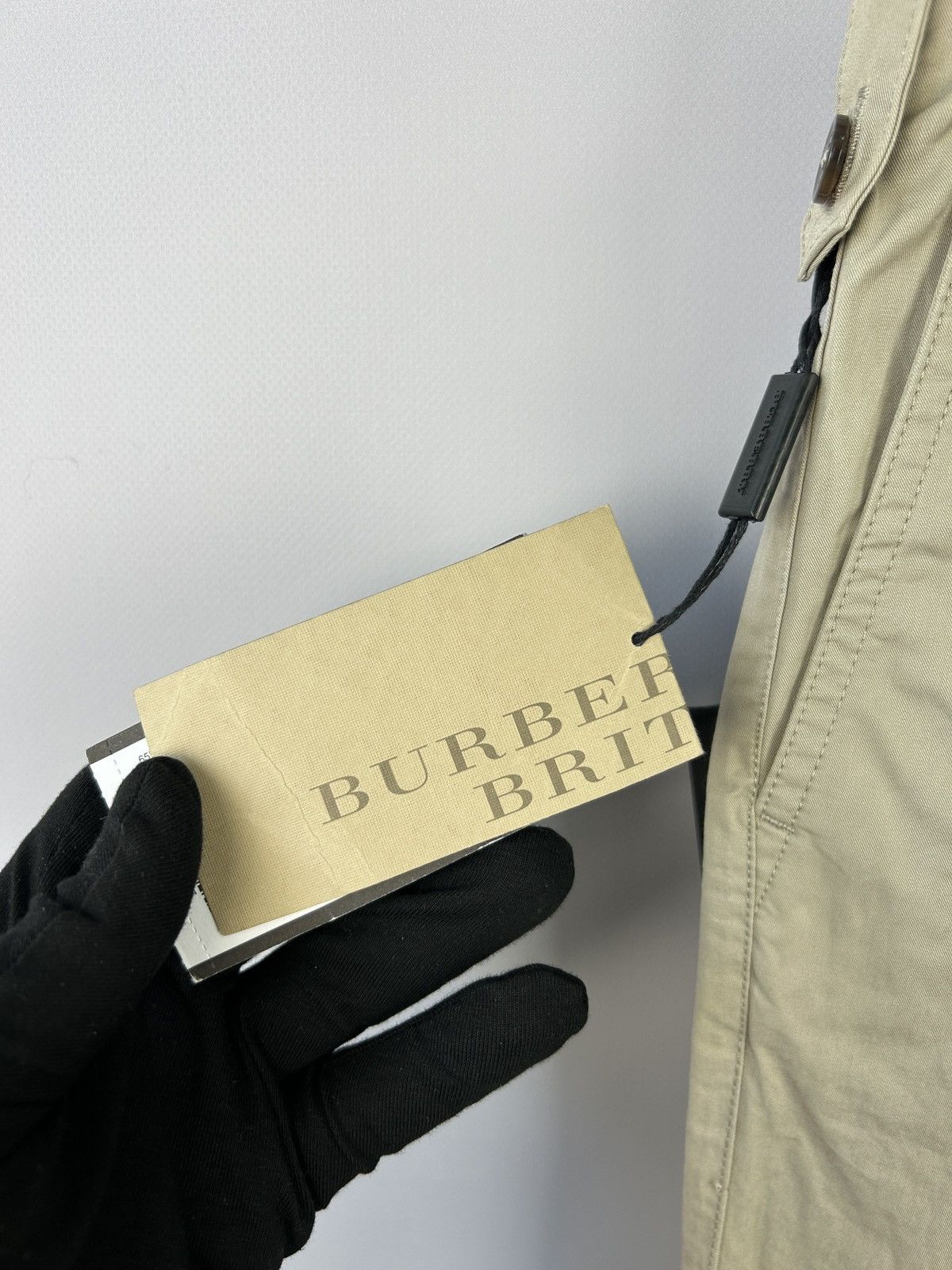 Burberry × Designer Burberry Brit Beige Chino Pants Trousers Sz W30 BNWT Luxury Size US 30 / EU 46 - 4 Thumbnail