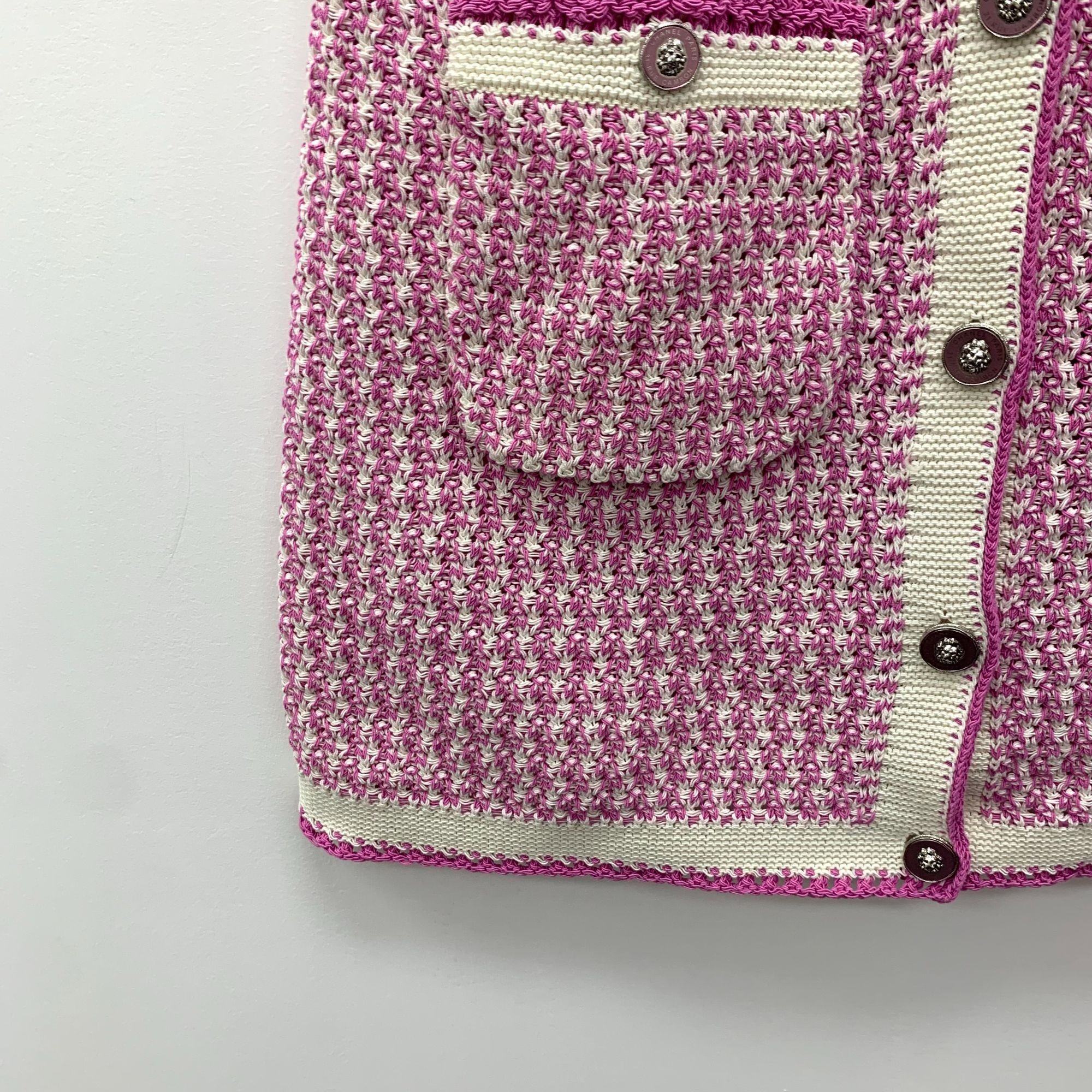 Chanel Chanel Pink Cotton Sleeveless Woven Dress Size 34 With Round Size XXS / US 00 / IT 34 - 5 Thumbnail