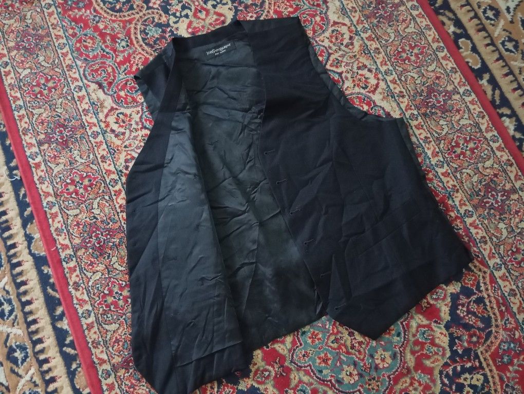 Yves Saint Laurent VTG Yves Saint Laurent YSL Vest Waistcoat Fashion Size US M / EU 48-50 / 2 - 2 Thumbnail