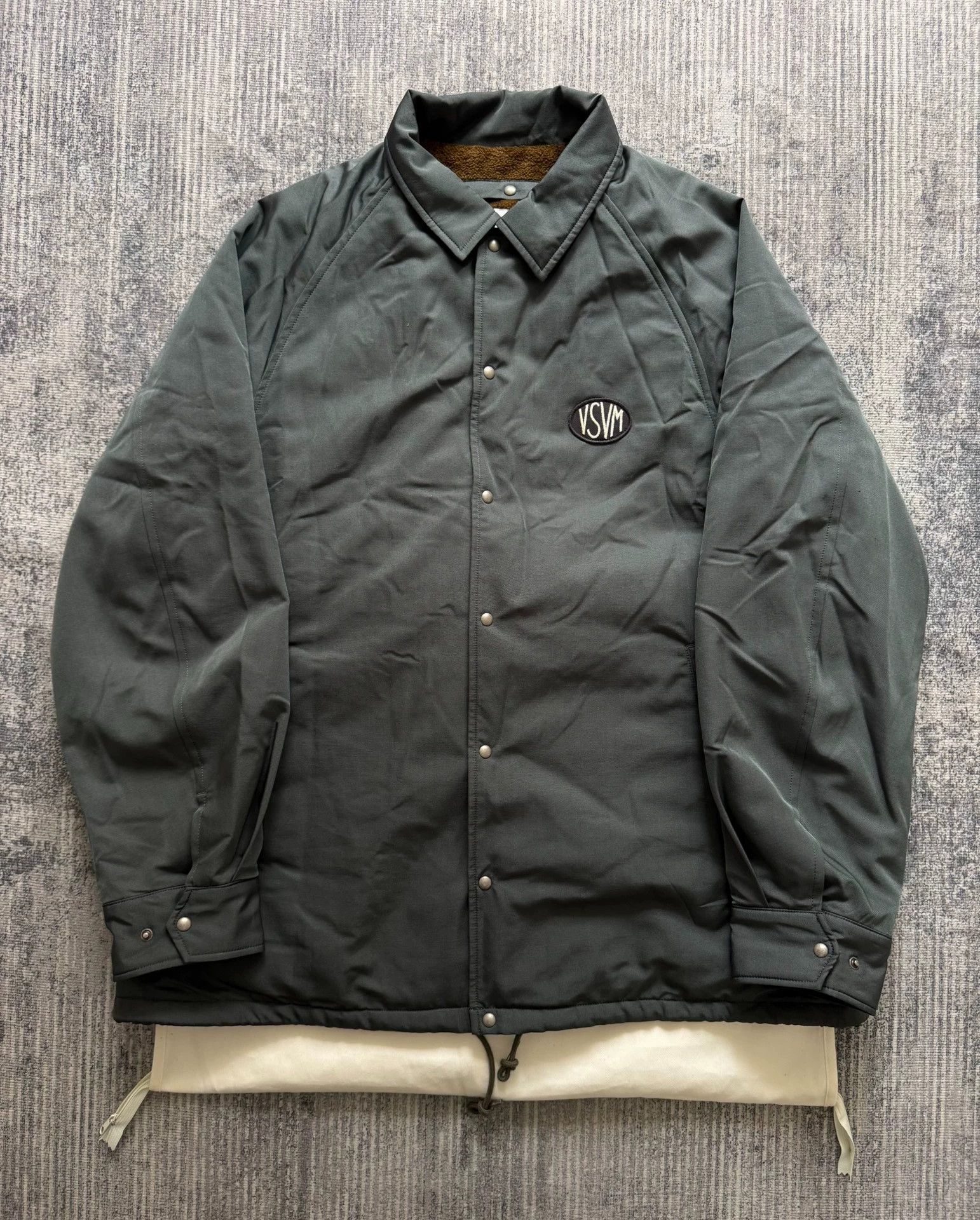 Visvim VISVIM24SSCoachJkt silk-wool hidden hood print green3 Size US L / EU 52-54 / 3 - 1 Thumbnail
